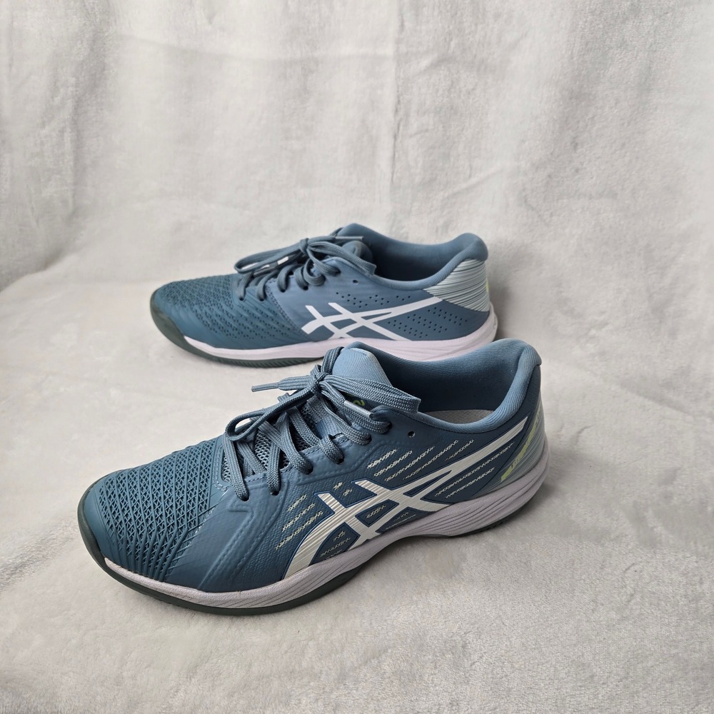 Asics Solution Swift FF Womens Tennis Shoes Blue White 1042A197 Size 8.5